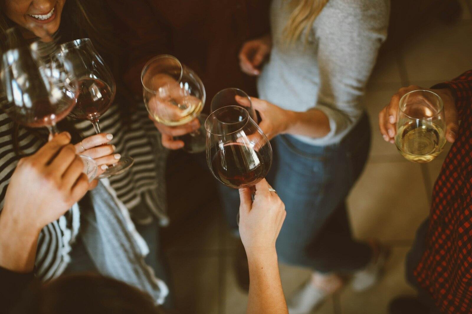 Guests toasting at a Bangalore event