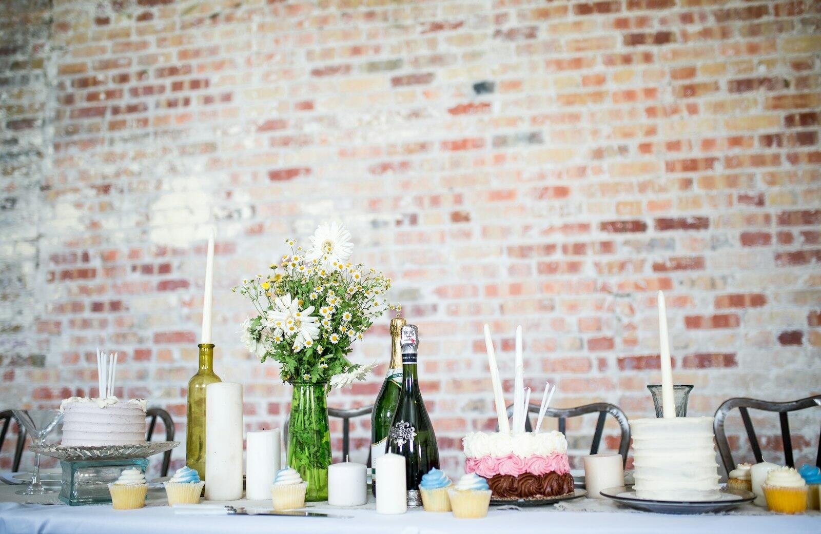 Elegant event table decor with florals and candles